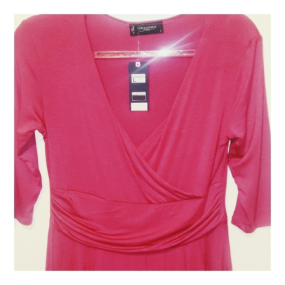 Sold V Neck Business Party Dress - Picture 5 of 5